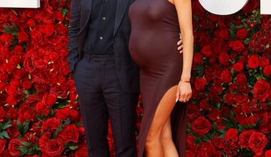 Pregnant Sophie Habboo looked sensational as she showcased her growing bump at The Roses premiere in Leicester Square on Thursday evening