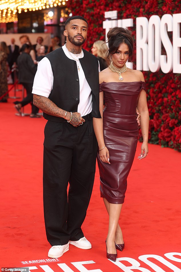 Love Island's Michael Griffiths was also in attendance with his actress girlfriend Rukku Nahar