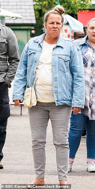 Lorraine pictured on the soap in 2021