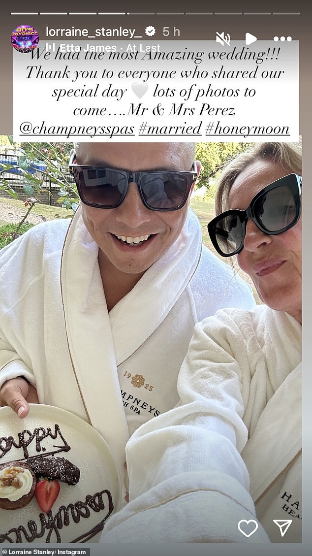 She captioned her post: 'My favourite place... @champneysspas'