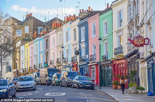 File image: The Mail can now report that the President's daughter has caused a similar stir in Notting Hill (pictured)