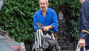 He became a father for the first time at 56 ¿ and now it appears actor Tom Hollander (pictured this week, seemingly with a wedding ring) has fully immersed himself in domestic life by marrying fiancée Fran Hickman
