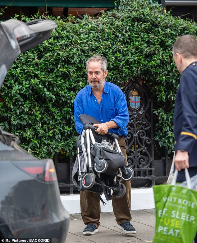 He became a father for the first time at 56 ¿ and now it appears actor Tom Hollander (pictured this week, seemingly with a wedding ring) has fully immersed himself in domestic life by marrying fiancée Fran Hickman