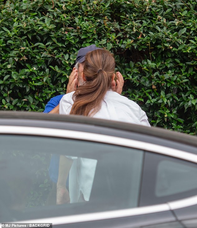 Tom ¿ who at 5ft 4ins is nicknamed a 'sex thimble' ¿ and Fran were wearing gold bands on their wedding ring fingers as they loaded a pram into their car outside Claridge's in Mayfair (pictured)