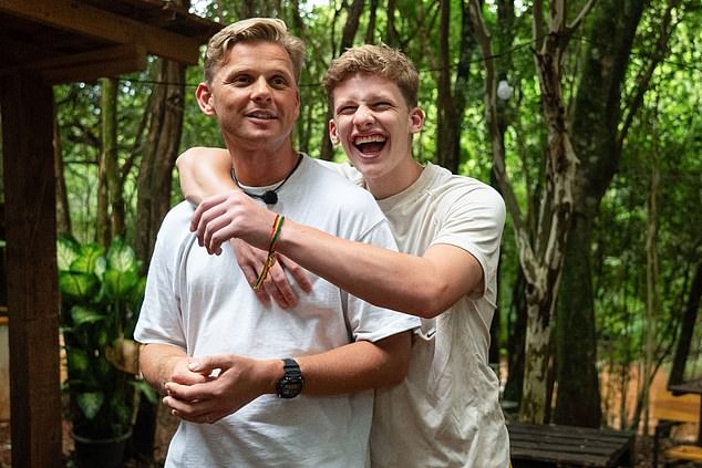 Freddie with his father Jeff Brazier trekking across the globe on the popular BBC show Celebrity Race Across The World