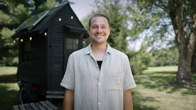 I spent $5,000 building a closet-sized tiny home — take a look inside