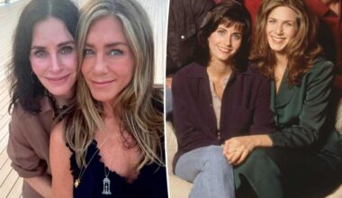 Jennifer Aniston and Courteney Cox delight fans with BFF selfie