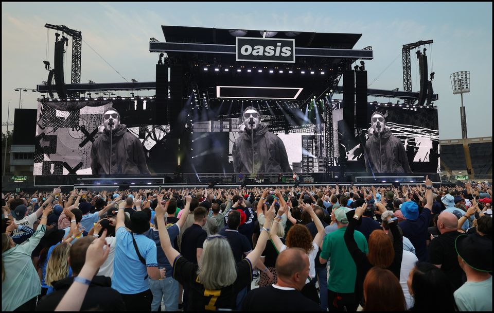 Liam Gallagher on stage at their Oasis Live 25 Concert at Croke Park.
Photo by Steve Humphreys
16th August 2025.