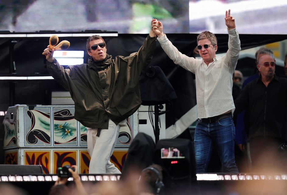 Liam and Noel Gallagher together on stage at their Oasis Live 25 Concert at Croke Park.
Photo by Steve Humphreys
16th August 2025.