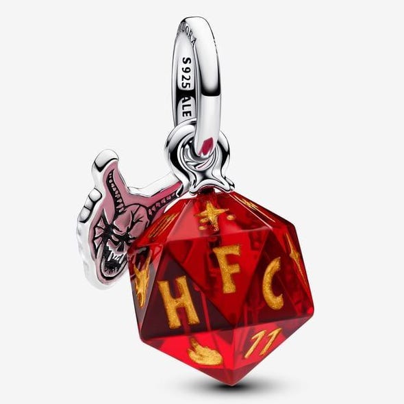 Stranger Things Hellfire Club dice dangle charm