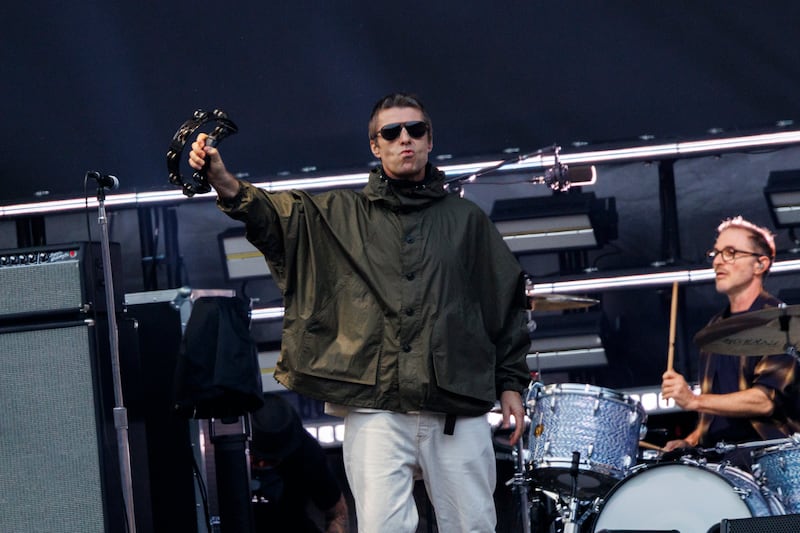 Liam Gallagher of Oasis at Croke Park. Photograph: Dan Dennison