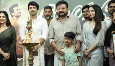 Pooja ceremony of 'Aashakal Aayiram'. Photo: Instagram