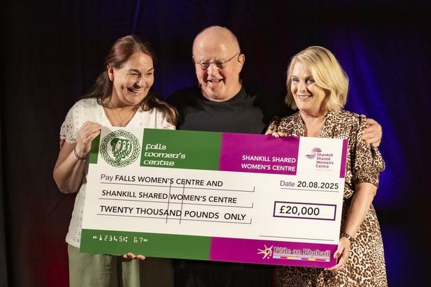 Féile festival donates £20k to Shankill and Falls women’s centres during surprise Christy Moore concert