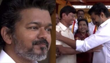 Vijay gets teary-eyed seeing outpouring of love from fans at Madurai maanaadu; shares sweet moment with parents. Watch
