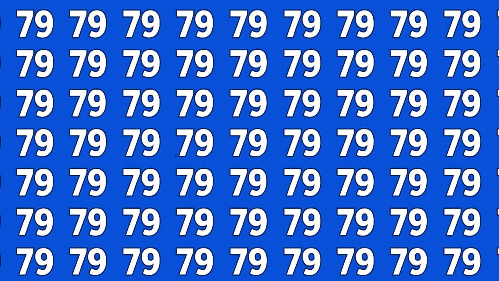 Optical illusion: Only 1 out of 20 people can spot number 76 in 10 seconds