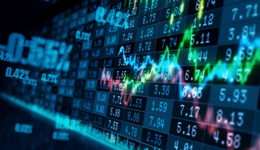 Photo: Stock market graph trading analysis investment financial, stock exchange financial or forex graph stock market graph chart business crisis crash loss and grow up gain and profits win up trend.