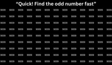 Optical illusion: You have eagle eyes if you can spot the odd number in 10 seconds