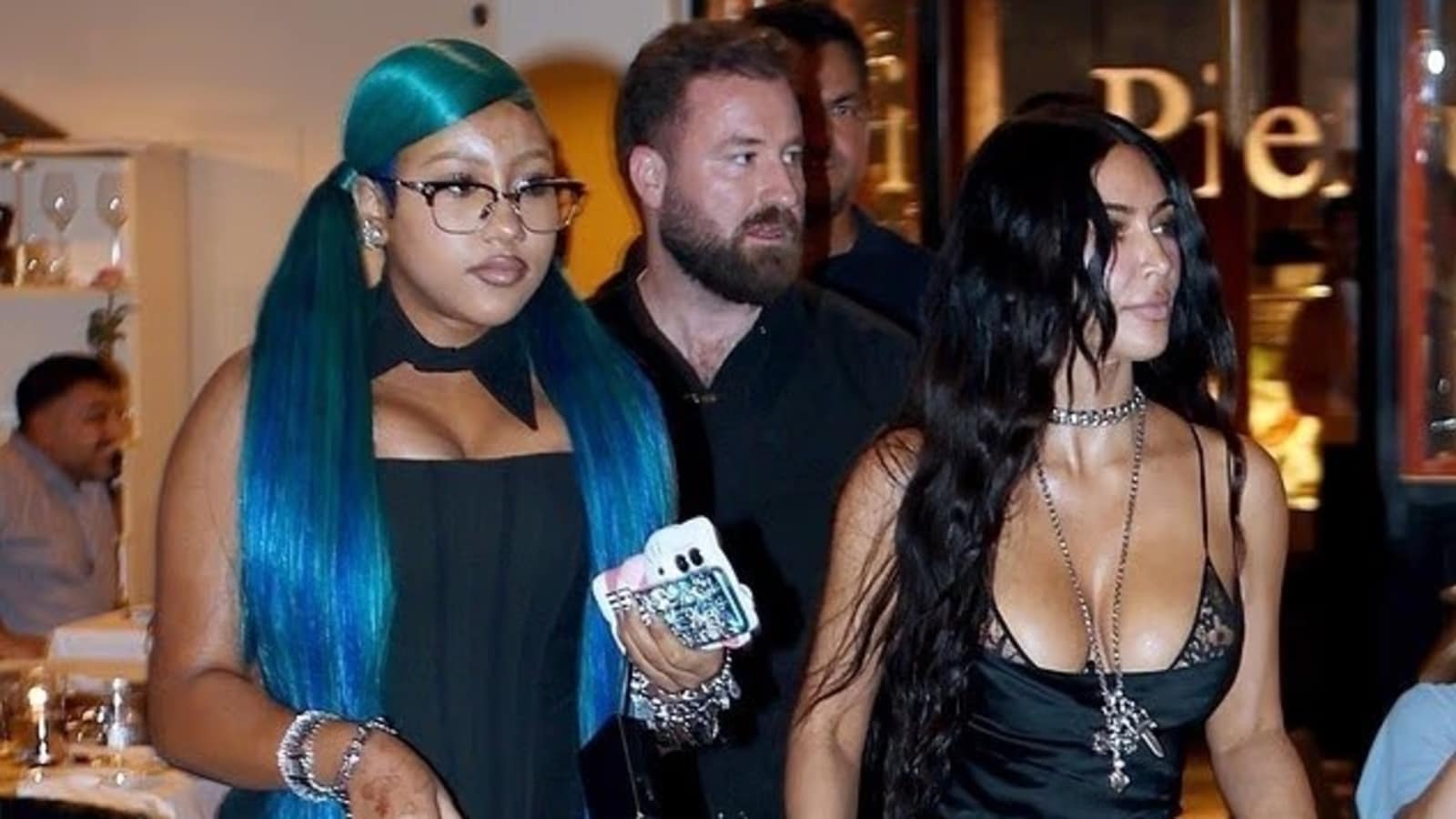 North West gives Kim Kardashian a style showdown in matching black outfit | Hollywood