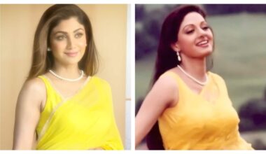 Shilpa Shetty channels Chandni vibes in yellow saree as a tribute to 'OG' Sridevi. Watch | Bollywood