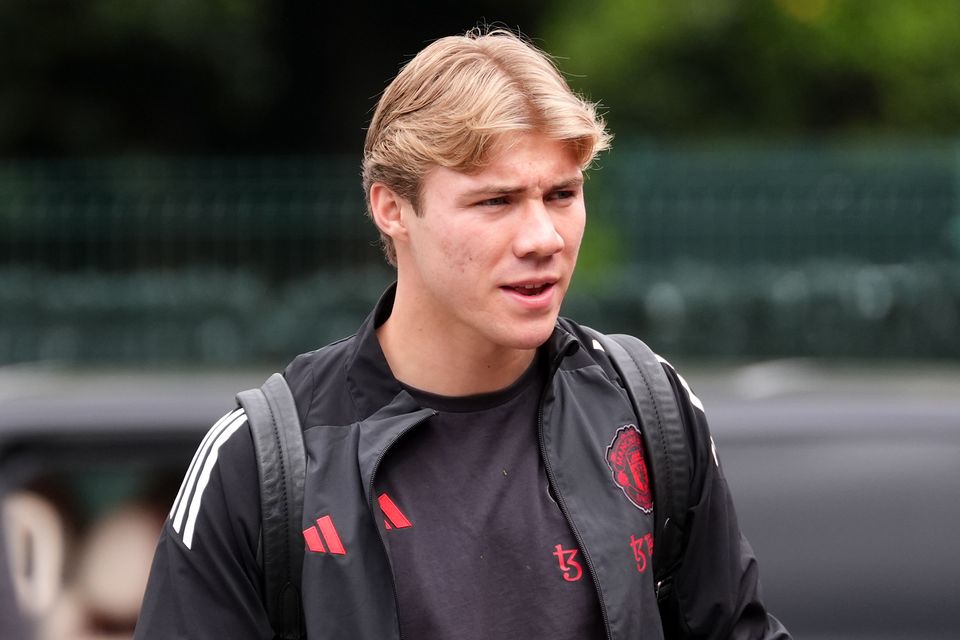 Manchester United’s Rasmus Hojlund did not feature against Arsenal (Adam Davy/PA)