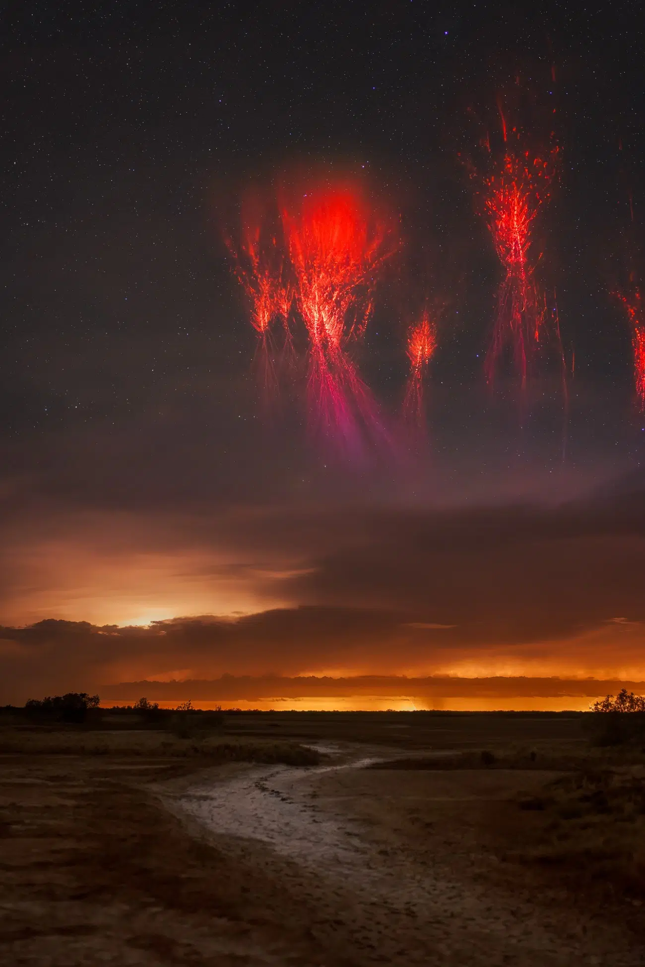Red sprites in Australia