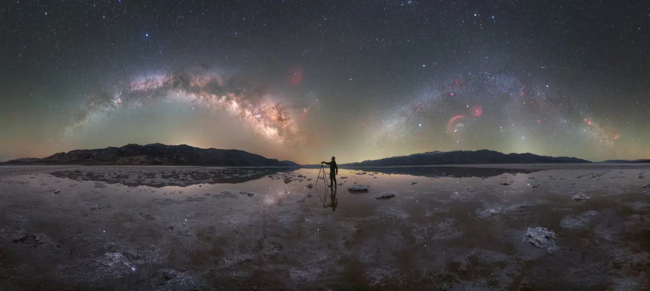 Double Milky Way Arch in Death Valley