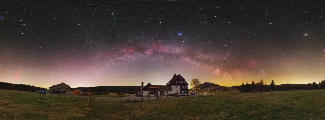 Jizerka, Czech Republic at night