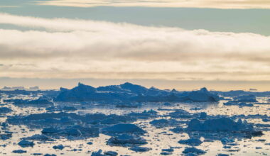 The Ilulissat Icefjord in Greenland