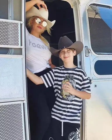 Instagram/Christina Aguilera Christina Aguilera with her son Max in 2020.