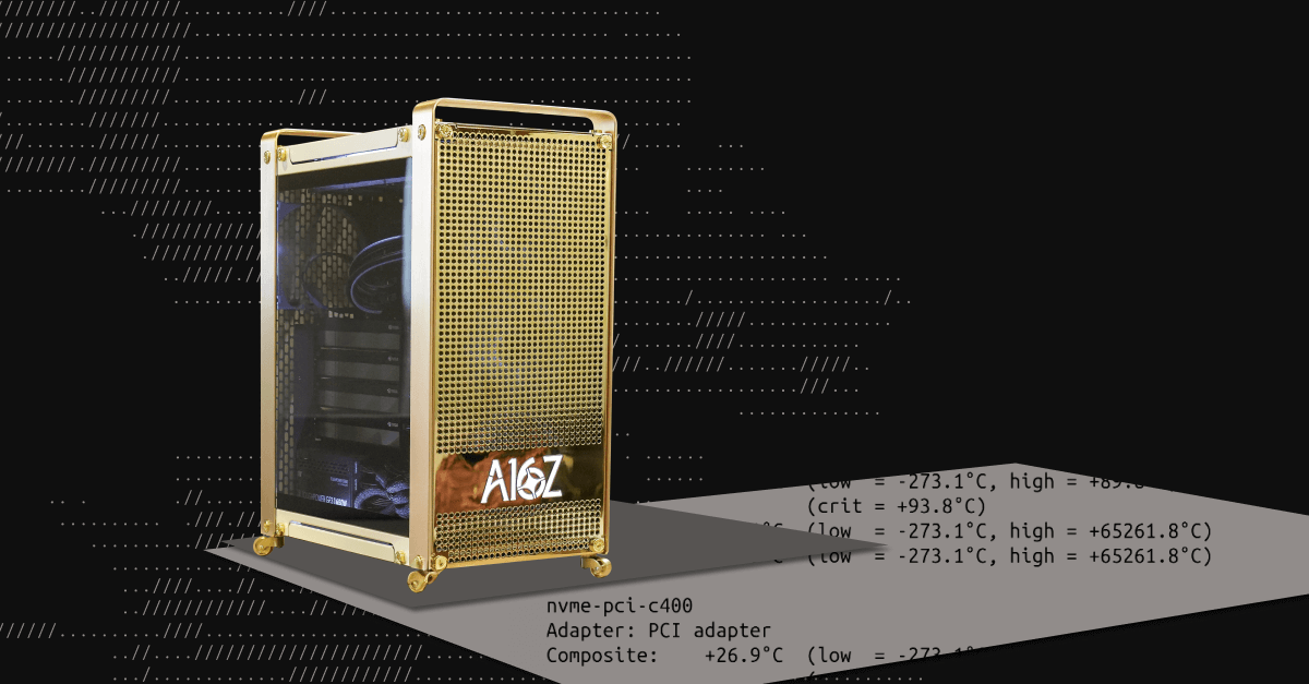 Building a16z’s Personal AI Workstation with four NVIDIA RTX 6000 Pro Blackwell Max-Q GPUs