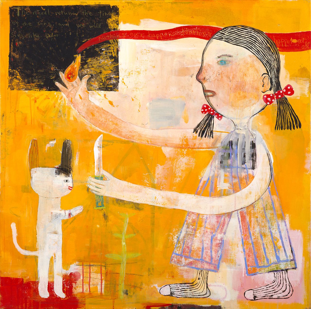 Make the Road, Follow the Road. (© Yoshitomo Nara/image courtesy of Yoshitomo Nara Foundation)