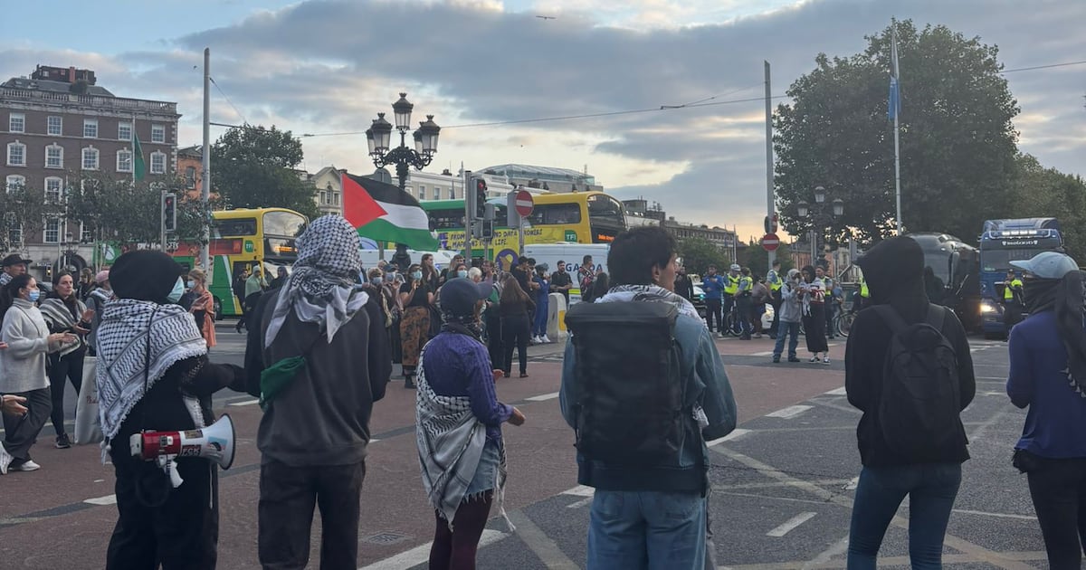 O’Connell Bridge reopens after being blocked during rush-hour protest against Israel – The Irish Times