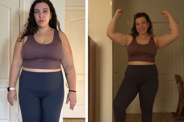 Becky's before-and-after progress results 