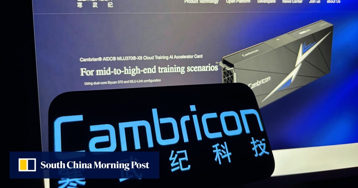 China’s ‘little Nvidia’ Cambricon sees 4,348% revenue surge amid AI frenzy
