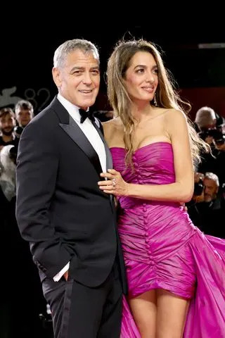 Getty Images George and Amal Clooney on August 28, 2025.