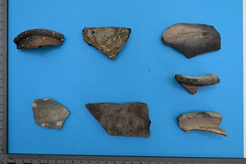 Items excavated at the Tuam site to date. Photograph: ODAIT