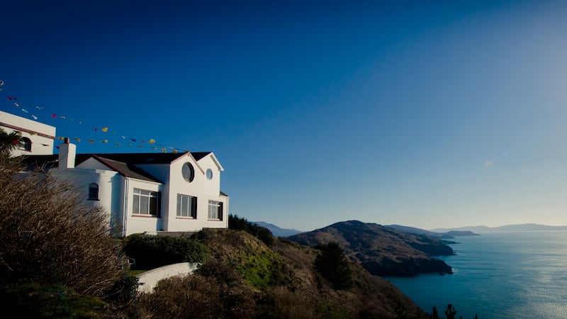The Buddhist centre of Dzogchen Beara in Co Cork offers stunning views of Bantry Bay. Photograph: Photographicmemory.ie