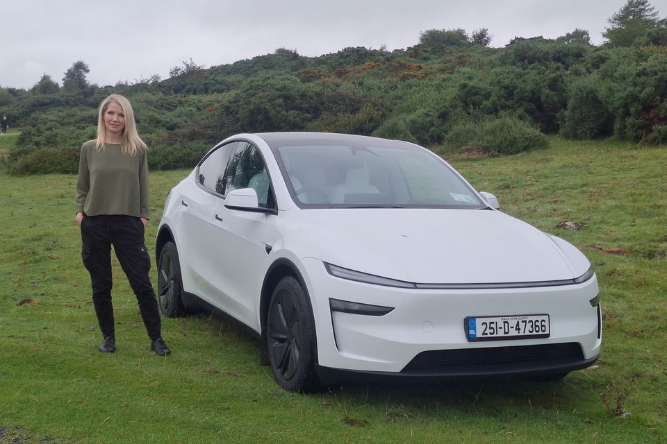 Geraldine Herbert test-drives the Tesla Model Y Long Range RWD. Photo: Paul Herbert-Kane