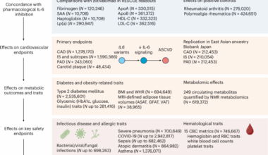 IL6 genetic perturbation mimicking IL-6 inhibition is associated with lower cardiometabolic risk
