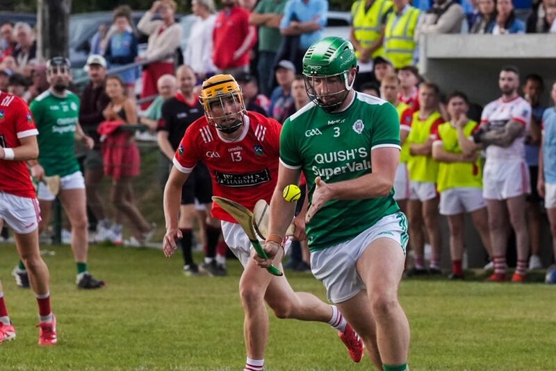 Ballincollig's Jordan Murray comes out past Kilworth's Liam Óg Hegarty. Picture: Noel Sweeney