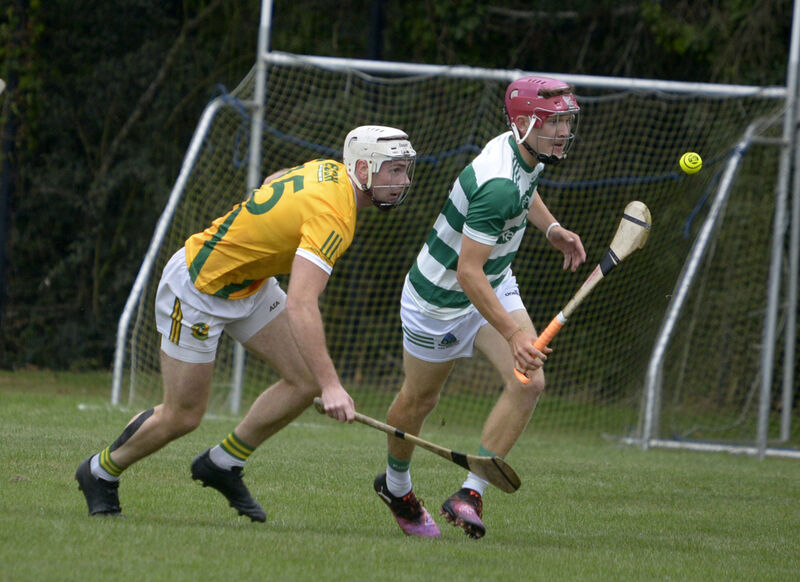 Valley Rovers' Kevin Dart O'Flynn turns from Dungourney's Bryan Forbes. Picture: Denis Boyle