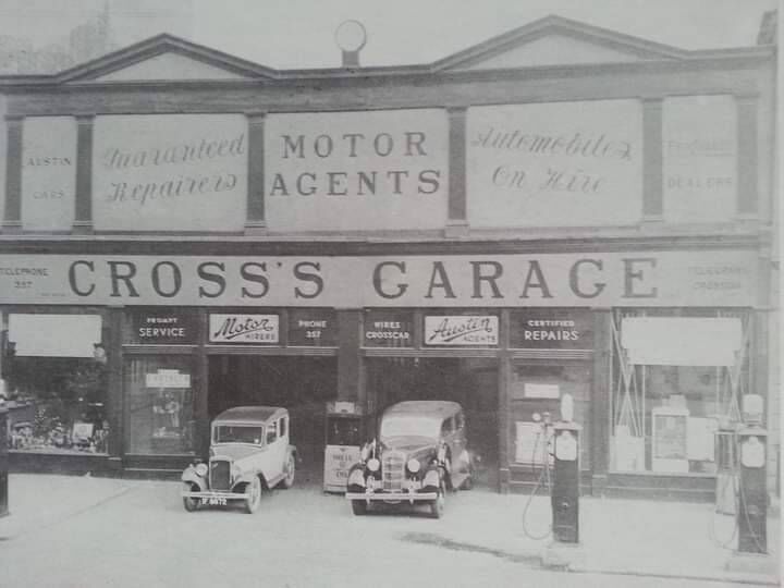 Cross's Garage in South Mall, which was the intended destination of the car that day in 1939
