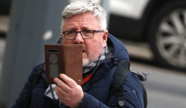 Far-right activist Philip Dwyer appears in court charged with public order offence