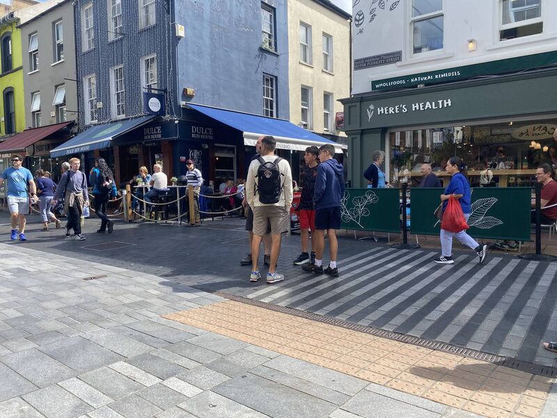 I have come to learn that Here’s Health and Dulce Bun House on the corner of Marlboro Street is the prime location for some of Cork’s best buskers, says Elaine Whelan. 