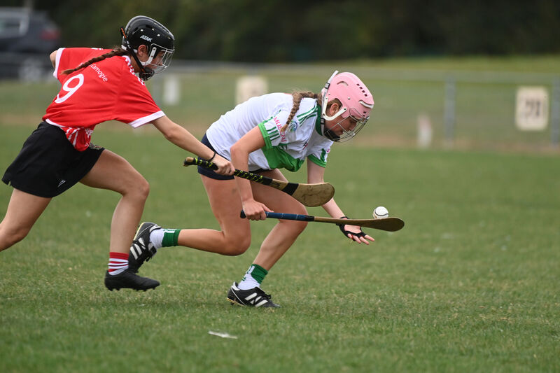  Sophie Donohoe, Muskerry, in action against Elannan Sheehan, Seandún. Picture: Larry Cummins