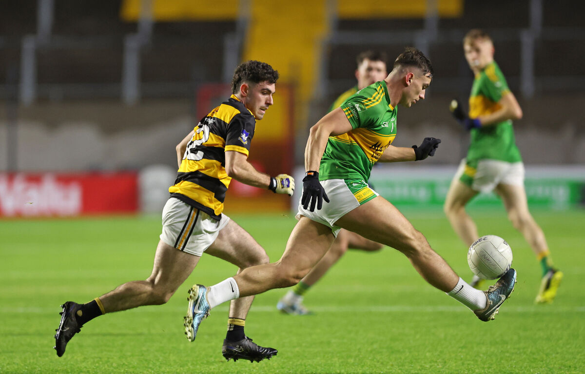 Kyle Kelleher rescued Kilmurry against Ilen Rovers with a late leveller. Picture: Jim Coughlan