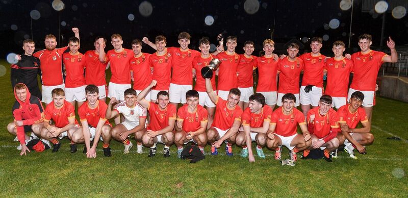 The Mallow team celebrating their victory over Kilshannig in the Avondhu U21 A Football Championship final at Glantane. Picture: David Keane  The Mallow team celebrating their victory over Kilshannig in the Avondhu U21 A Football Championship final at Glantane. Picture: David Keane