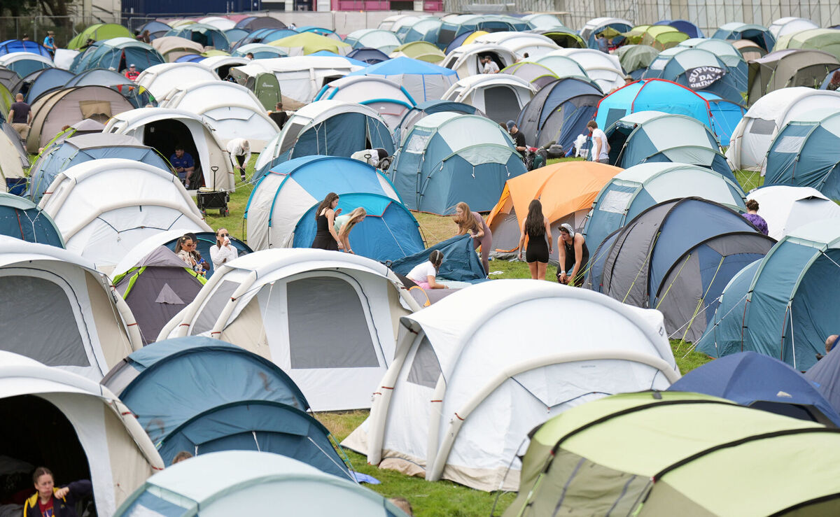 Festival organisers announced on Thursday night that five of the seven main campsites were already full. Picture: Niall Carson/PA