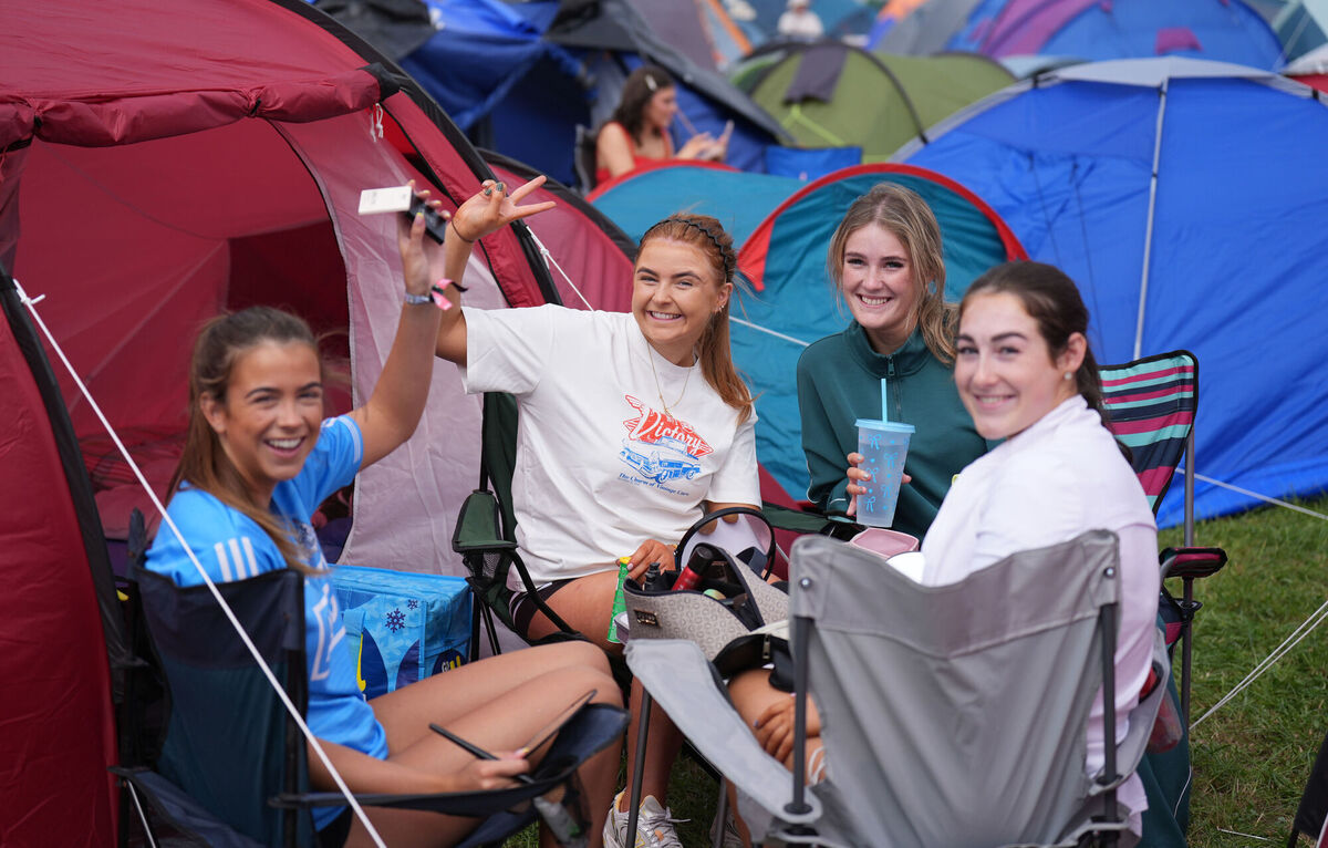 Festivalgoers on the first day of the Electric Picnic festival at Stradbally in Co Laois. Picture: Niall Carson/PA