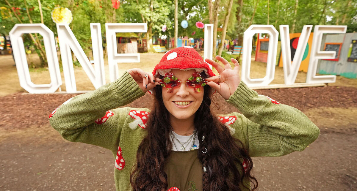 Shannon Supple from Limerick poses for a photo at the Electric Picnic festival at Stradbally in Co Laois. Picture: Niall Carson/PA